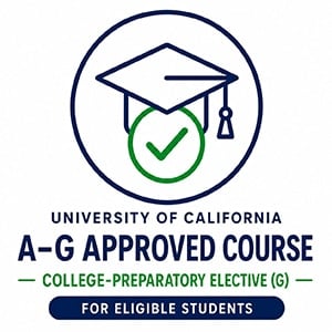 University of California A-G approved course for eligible students